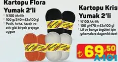 Kartopu Flora Yumak 2'li - A101'de 69,50 TL