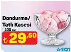 Dondurma/Tatlı Kasesi 225 cc - A101'de 29,50 TL