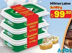 Milkten Labne 3x180 g - A101'de 99,50 TL