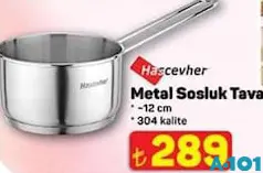 Hascevher Metal Sosluk Tava 12 cm - A101'de 289,00 TL