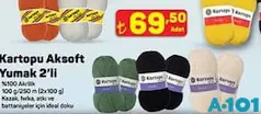 Kartopu Aksoft Yumak 2'li - A101'de 69,50 TL