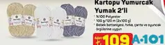 Kartopu Yumurcak Yumak 2'li - A101'de 109,00 TL