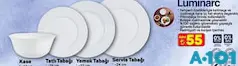 Luminarc Kase/Tatlı Tabağı/Yemek Tabağı/Servis Tabağı Adet - A101'de 55,00 TL