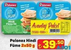 Polonez Hindi Füme 2x50 g - A101'de 39,50 TL