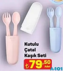 Wee Baby Kutulu Çatal Kaşık Seti - A101'de 79,50 TL