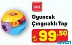 Mgs Oyuncak Çıngıraklı Top - A101'de 99,50 TL