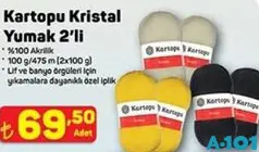 Kartopu Kristal Yumak 2'li - A101'de 69,50 TL