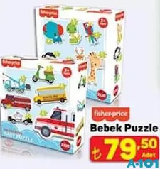 Fisher Price Bebek Puzzle - A101'de 79,50 TL