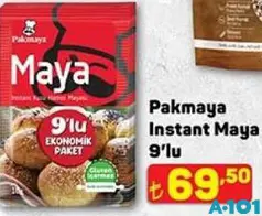 Pakmaya Instant Maya 9'lu - A101'de 69,50 TL