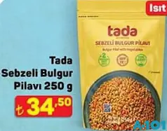 Tada Sebzeli Bulgur Pilavı 250 g - A101'de 34,50 TL