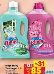 Bingo Yüzey Temizleyici 2,5 L - A101'de 85,00 TL