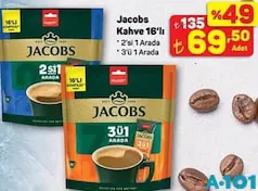 Jacobs Kahve 16'lı - A101'de 69,50 TL