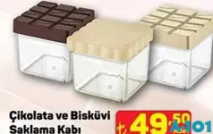 Çikolata ve Bisküvi Saklama Kabı - A101'de 49,50 TL