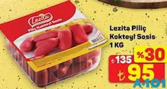 Lezita Piliç Kokteyl Sosis 1 kg - A101'de 95,00 TL