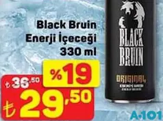 Black Bruin Enerji İçeceği 330 ml - A101'de 29,50 TL