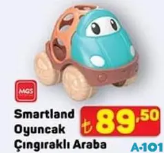 Mgs Oyuncak Smartland Çıngıraklı Araba - A101'de 89,50 TL
