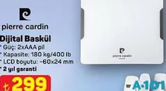 Pierre Cardin Dijital Baskül - A101'de 299,00 TL