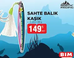North Pacific Sahte Balık Kaşık 9 cm 40 g North Pacific Sahte Balık Kaşık 9 cm 40 g - BİM'de 149,00 TL