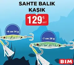 North Pacific Sahte Balık Kaşık North Pacific Sahte Balık Kaşık - BİM'de 129,00 TL