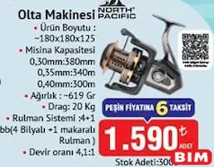 North Pacific Olta Makinesi North Pacific Olta Makinesi - BİM'de 1.590,00 TL