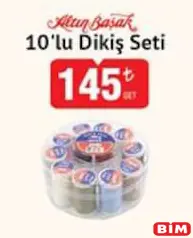 Altın Başak 10'lu Dikiş Seti Altın Başak 10'lu Dikiş Seti - BİM'de 145,00 TL