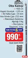 North Pacific Olta Kamışı 420 cm North Pacific Olta Kamışı 420 cm - BİM'de 990,00 TL