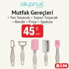 Okyanus Home Mutfak Gereçleri Okyanus Home Mutfak Gereçleri - BİM'de 45,00 TL