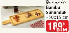 Benante Bambu Sunumluk 50x15 cm Benante Bambu Sunumluk 50x15 cm - BİM'de 189,00 TL