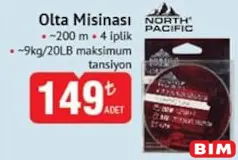 North Pacific Olta Misinası 200 m North Pacific Olta Misinası 200 m - BİM'de 149,00 TL
