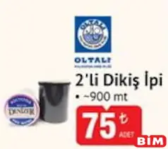 Oltalı 2'li Dikiş İpi 900 mt Oltalı 2'li Dikiş İpi 900 mt - BİM'de 75,00 TL