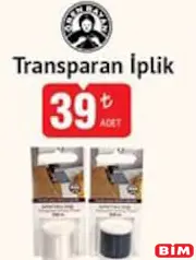 Ören Bayan Transparan İplik Ören Bayan Transparan İplik - BİM'de 39,00 TL