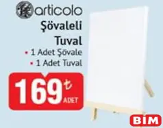 Articolo Şövaleli Tuval Articolo Şövaleli Tuval - BİM'de 169,00 TL