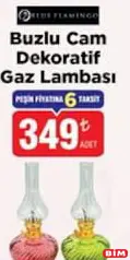 Blue Flamingo Buzlu Cam Dekoratif Gaz Lambası Blue Flamingo Buzlu Cam Dekoratif Gaz Lambası - BİM'de 349,00 TL