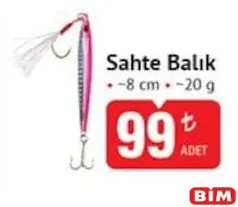 North Pacific Sahte Balık 8 cm 20 g North Pacific Sahte Balık 8 cm 20 g - BİM'de 99,00 TL