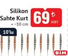 North Pacific Silikon Sahte Kurt 10 cm North Pacific Silikon Sahte Kurt 10 cm - BİM'de 69,00 TL
