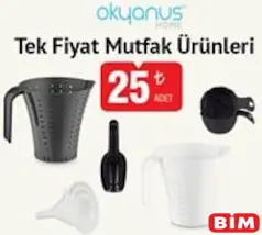 Okyanus Home Tek Fiyat Mutfak Ürünleri Okyanus Home Tek Fiyat Mutfak Ürünleri - BİM'de 25,00 TL