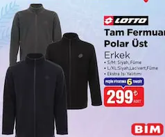 Lotto Tam Fermuar Polar Üst Erkek Lotto Tam Fermuar Polar Üst Erkek - BİM'de 299,00 TL