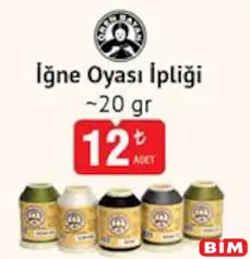 Ören Bayan İğne Oyası İpliği 20 g Ören Bayan İğne Oyası İpliği 20 g - BİM'de 12,00 TL