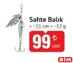 North Pacific Sahte Balık 7,1 cm 12 g North Pacific Sahte Balık 7,1 cm 12 g - BİM'de 99,00 TL
