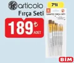 Articolo Fırça Seti 7'li Articolo Fırça Seti 7'li - BİM'de 189,00 TL