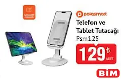 Polosmart PSM125 Telefon ve Tablet Tutacağı Polosmart PSM125 Telefon ve Tablet Tutacağı - BİM'de 129,00 TL