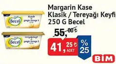 Becel Margarin Kase Klasik / Tereyağı Keyfi 250 g - BİM'de 41,25 TL