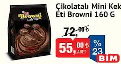 Eti Browni Çikolatalı Mini Kek 160 g - BİM'de 55,00 TL
