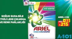 Ariel Toz Deterjan 4 kg - A101'de 215,00 TL