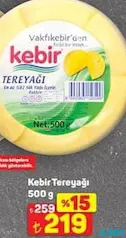 Kebir Tereyağı 500 g - A101'de 219,00 TL