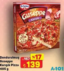 Dr. Oetker Dondurulmuş Guseppe Karışık Pizza 415 g - A101'de 139,00 TL