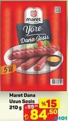 Maret Dana Uzun Sosis 210 g - A101'de 84,50 TL