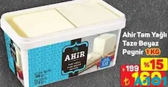 Ahir Tam Yağlı Taze Beyaz Peynir 1 kg - A101'de 169,00 TL
