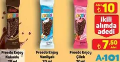 Freedo Enjoy Çilek Dondurma 70 ml - A101'de 10,00 TL
