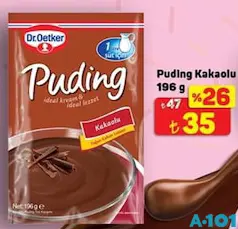 Dr. Oetker Puding Kakaolu 196 g - A101'de 35,00 TL